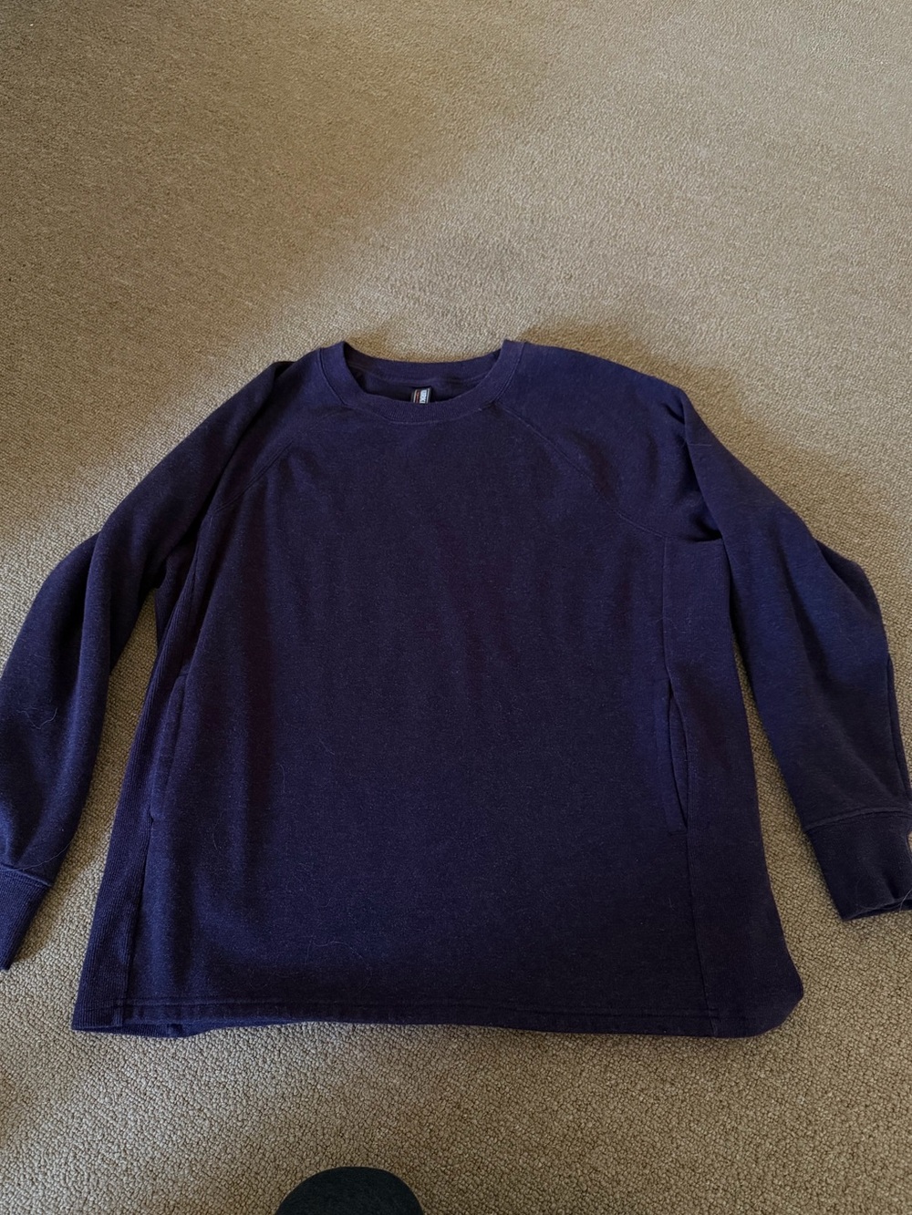 Long Sleeve Crewneck Shirt - purple